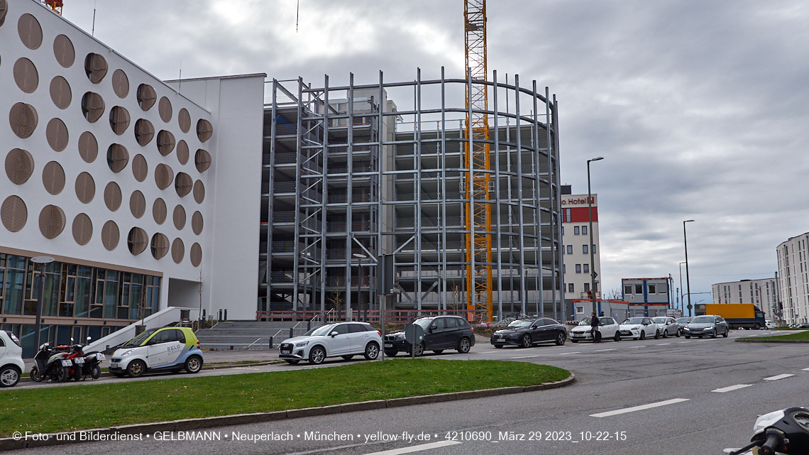 29.03.2023 - Baustelle REVO und Umgebung in Neuperlach